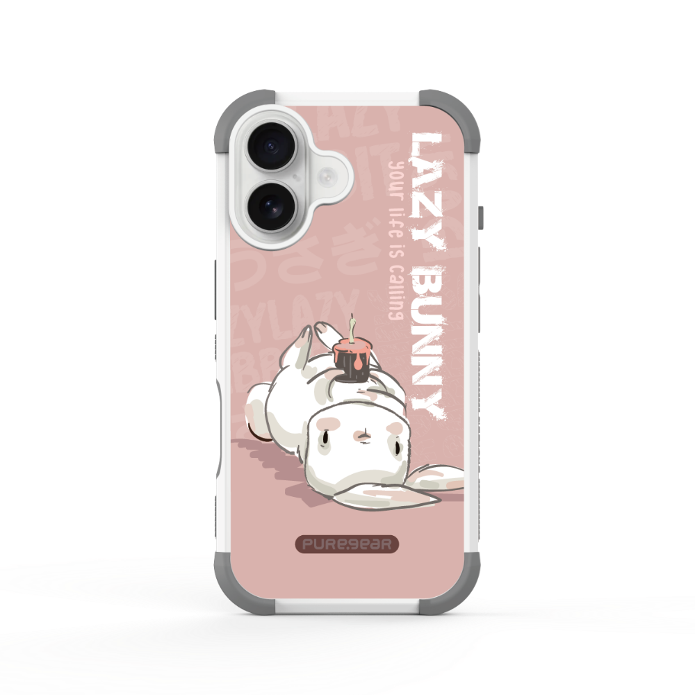 iPhone 坦克軍規防摔手機殼 / 慵懶兔 (可愛兔兔)