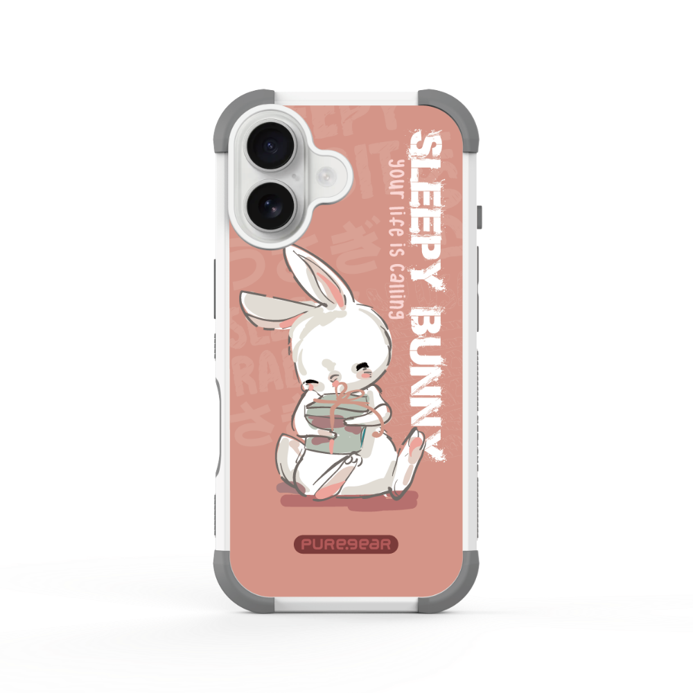 iPhone 坦克軍規防摔手機殼 / 愛睏兔 (可愛兔兔)