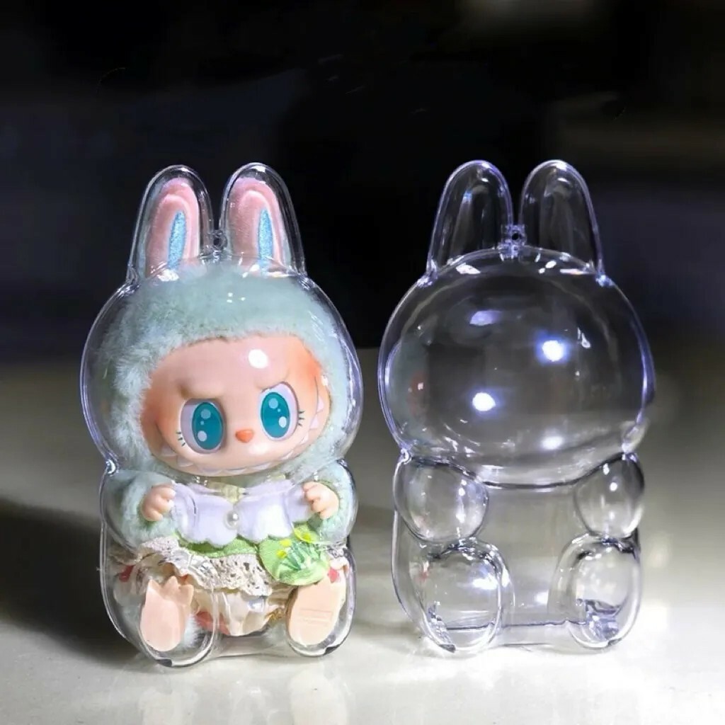 POP MART 泡泡瑪特 LABUBU 壓克力 透明保護殼