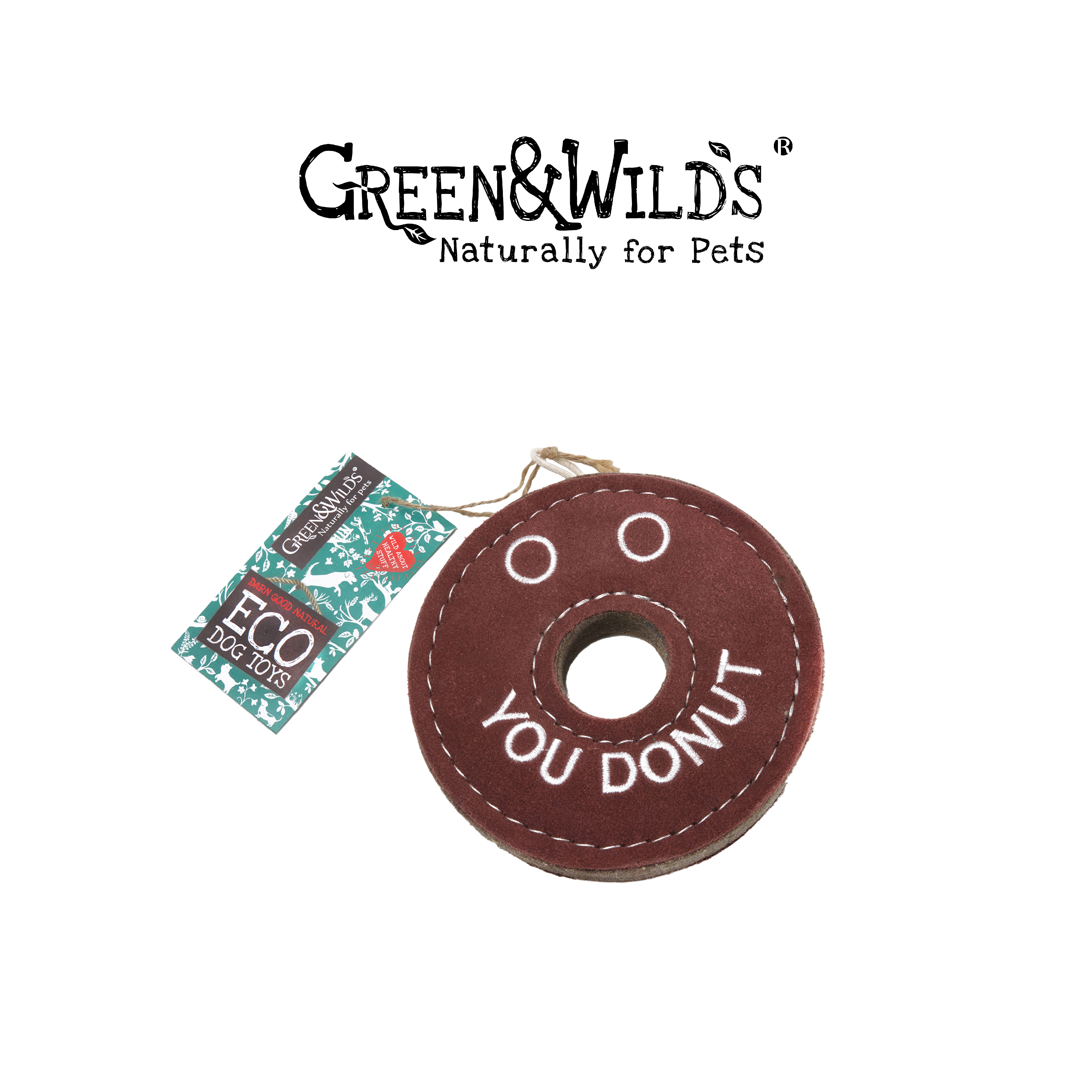 GREEN & WILDS- 天然黃麻製犬用啃咬玩具 - 甜甜圈