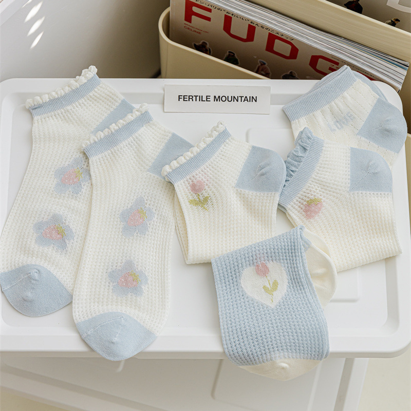 [3 FOR RM10] Baby Blue Mid-Calf Socks