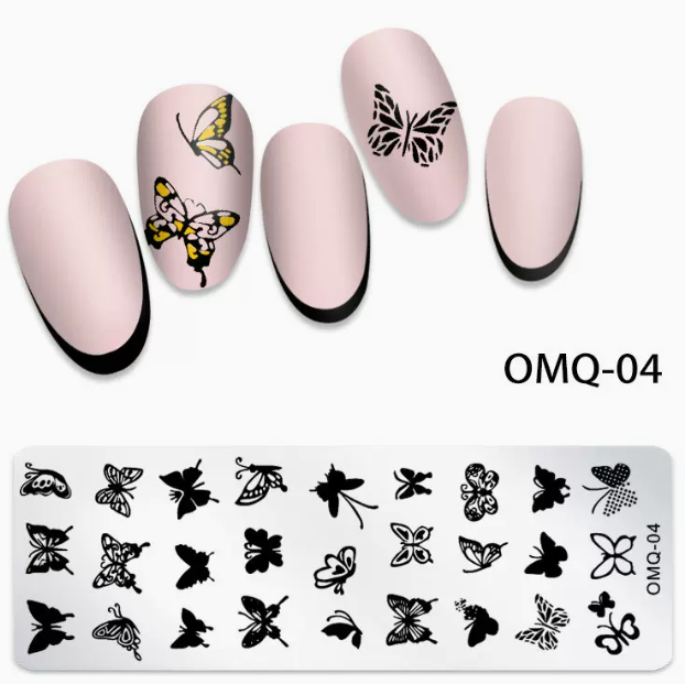 Popular nail art printing template OMQ-04