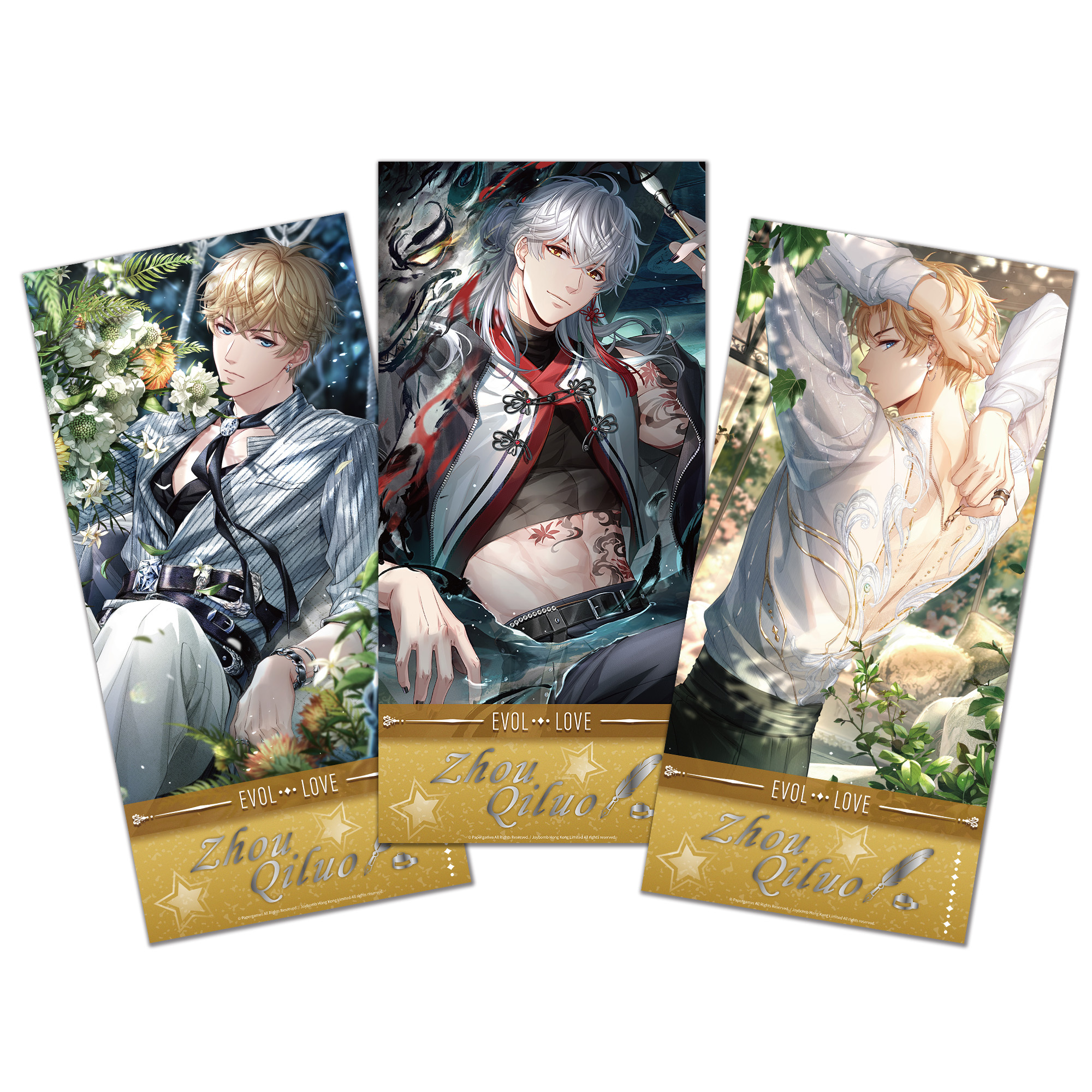 戀與製作人-角色3入海報組-周棋洛