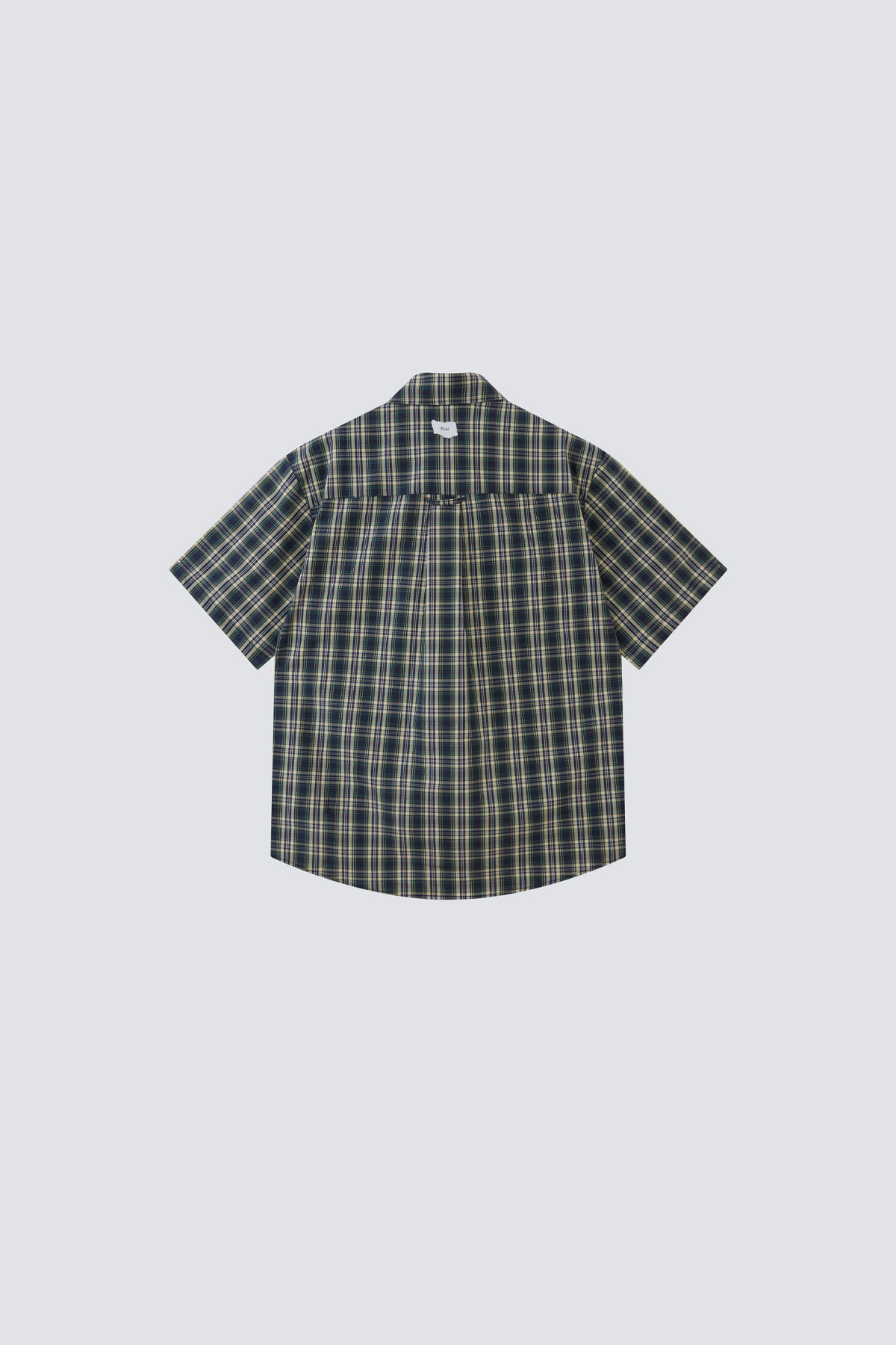 Double Pocket Yellow Blue Check Shirt｜Dark Blue｜Hong Kong Original Design