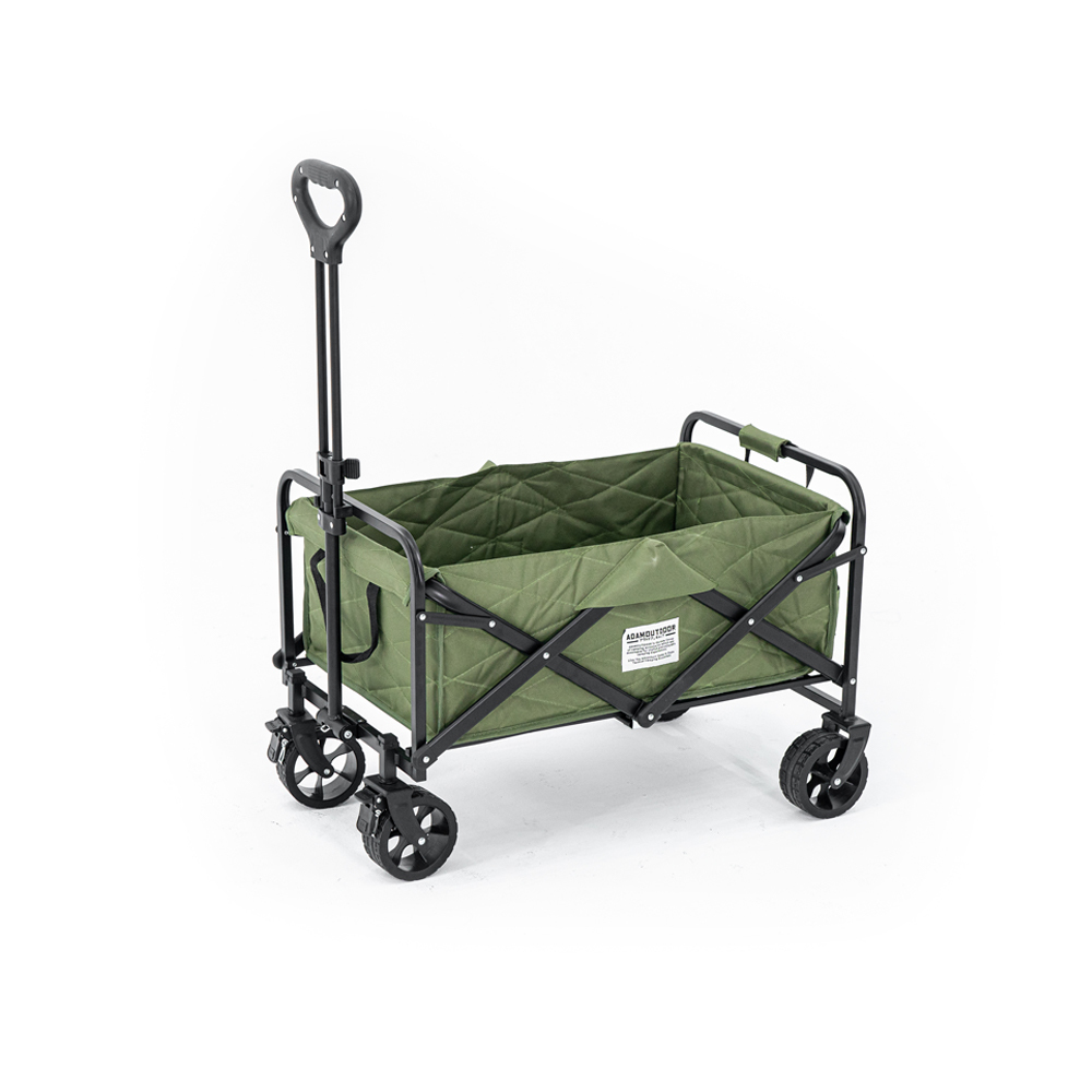 ADAMOUTDOOR｜MINI摺疊野餐車 軍綠色 (Momo 獨家銷售 無庫存)