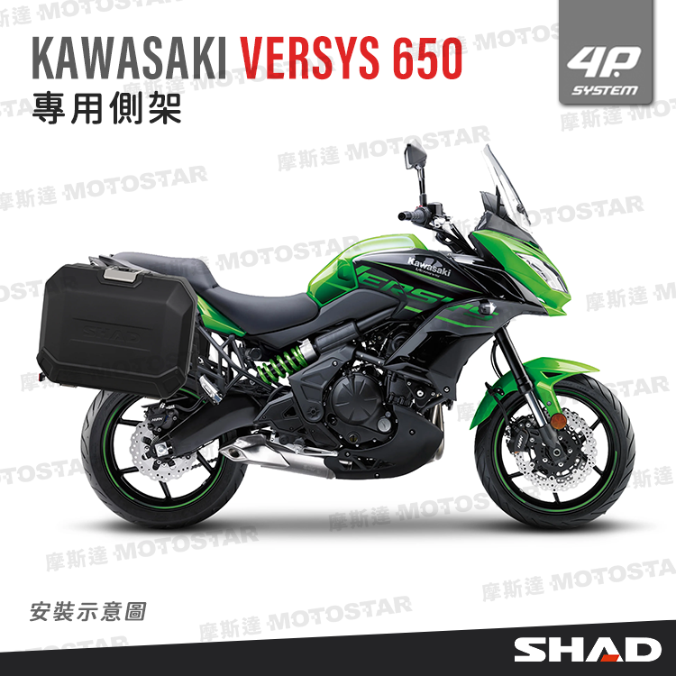 SHAD 專用支架｜KAWASAKI VERSYS 650（2016-2024）4P側架