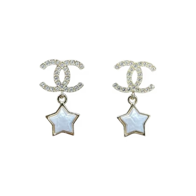 CHANEL 24C CC 星星 耳環