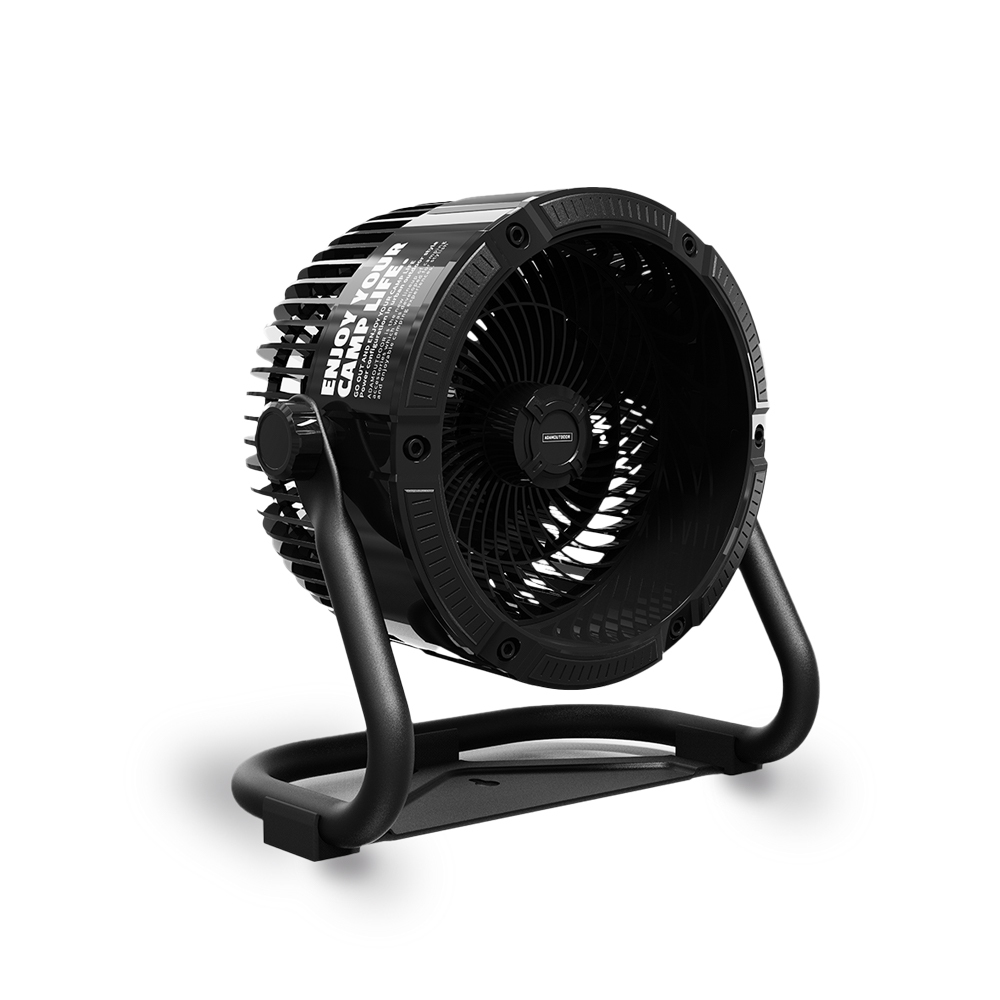 ADAMOUTDOOR｜無線充電式DC強力循環扇 黑色