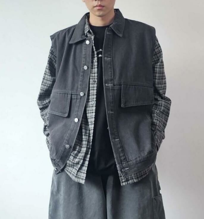 洗水牛仔背心褸 Floor&co-022V