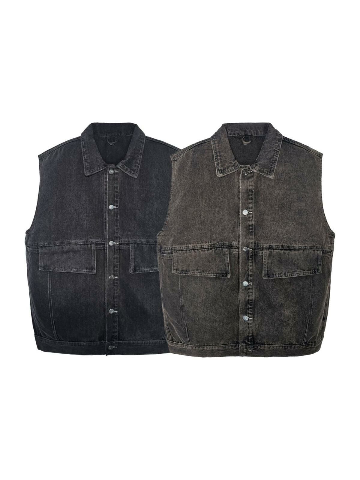 洗水牛仔背心褸 Floor&co-022V