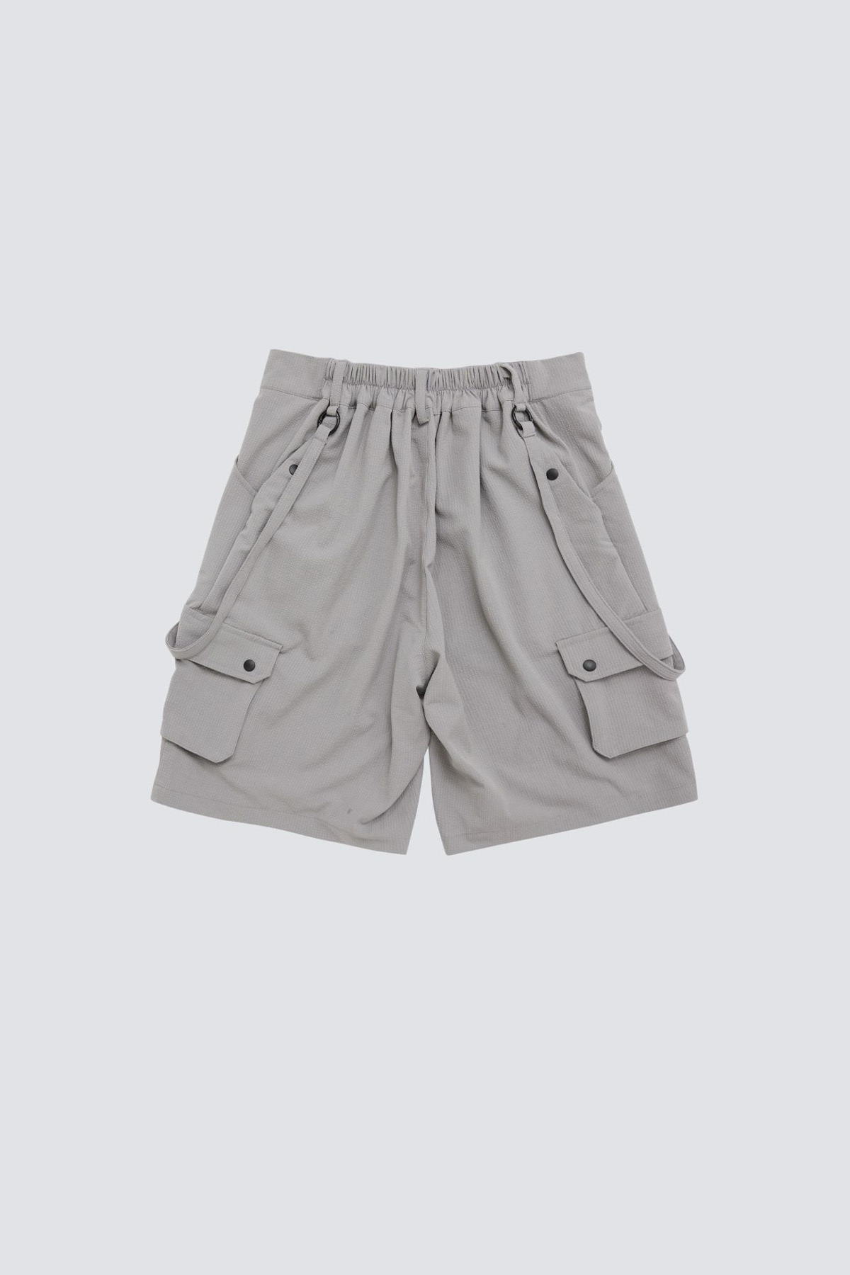 Seersucker Wide Shorts｜Grey｜Hong Kong Original Design