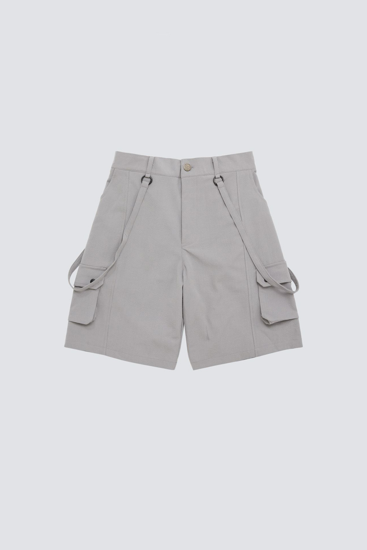 Seersucker Wide Shorts｜Grey｜Hong Kong Original Design