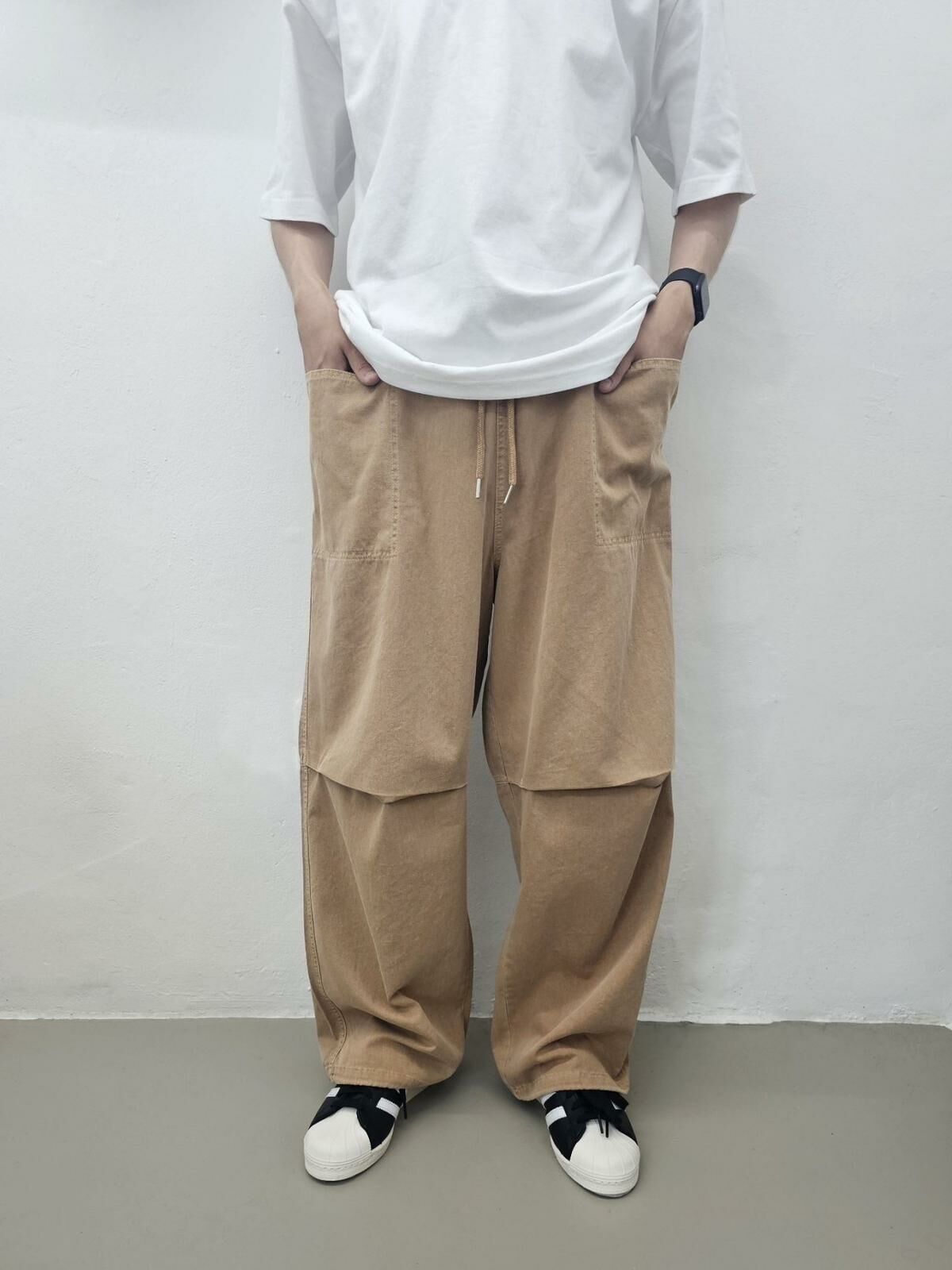 淨色鬆身褲 Floor&co-024P