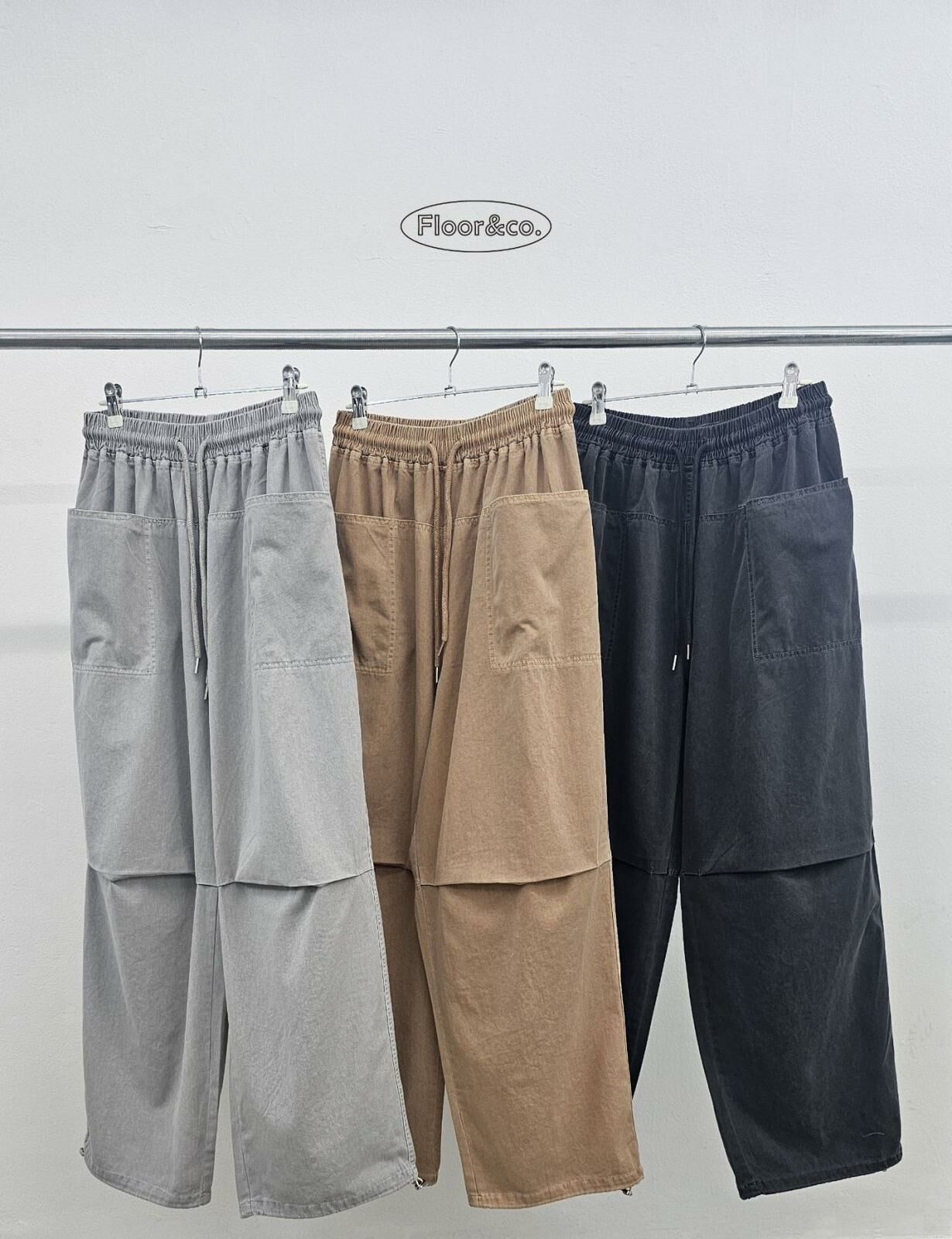 淨色鬆身褲 Floor&co-024P