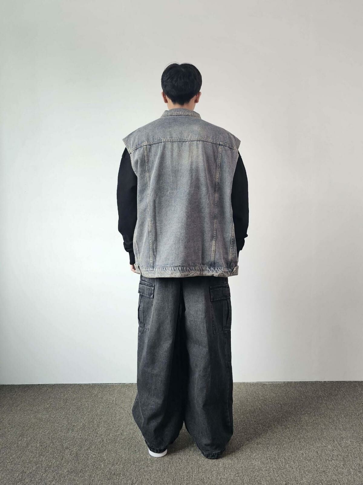 洗水牛仔背心褸 Floor&co-025V