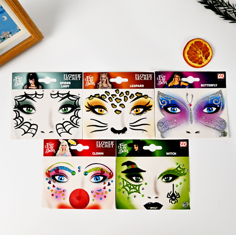 萬聖節臉部防水貼紙 HW3225
