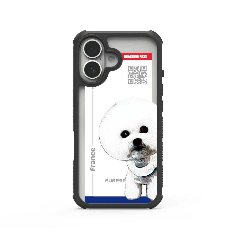 iPhone 輕坦克防摔手機殼 / 比熊 (寵物旅行)