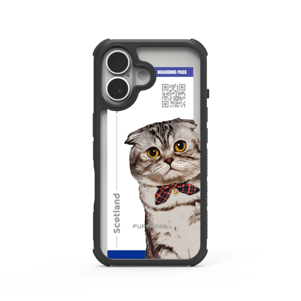 iPhone 輕坦克防摔手機殼 / 摺耳貓 (寵物旅行)