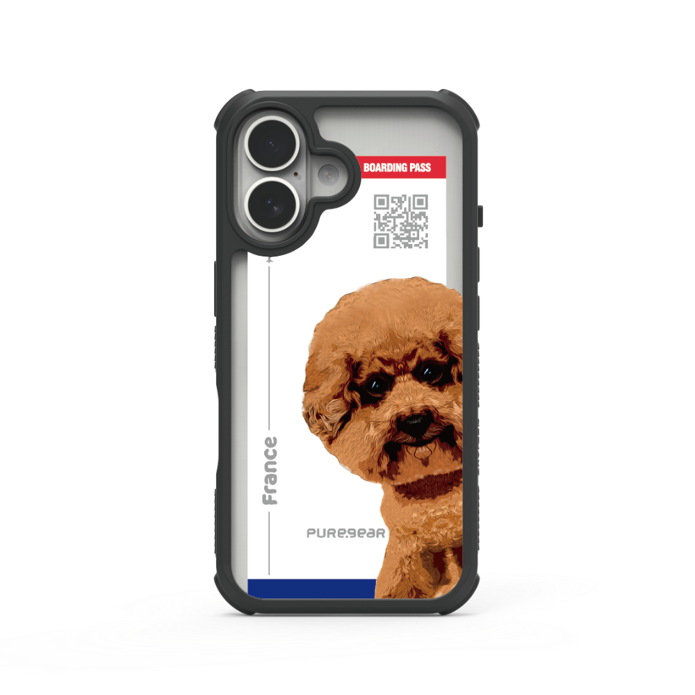 iPhone 輕坦克防摔手機殼 / 紅貴賓 (寵物旅行)