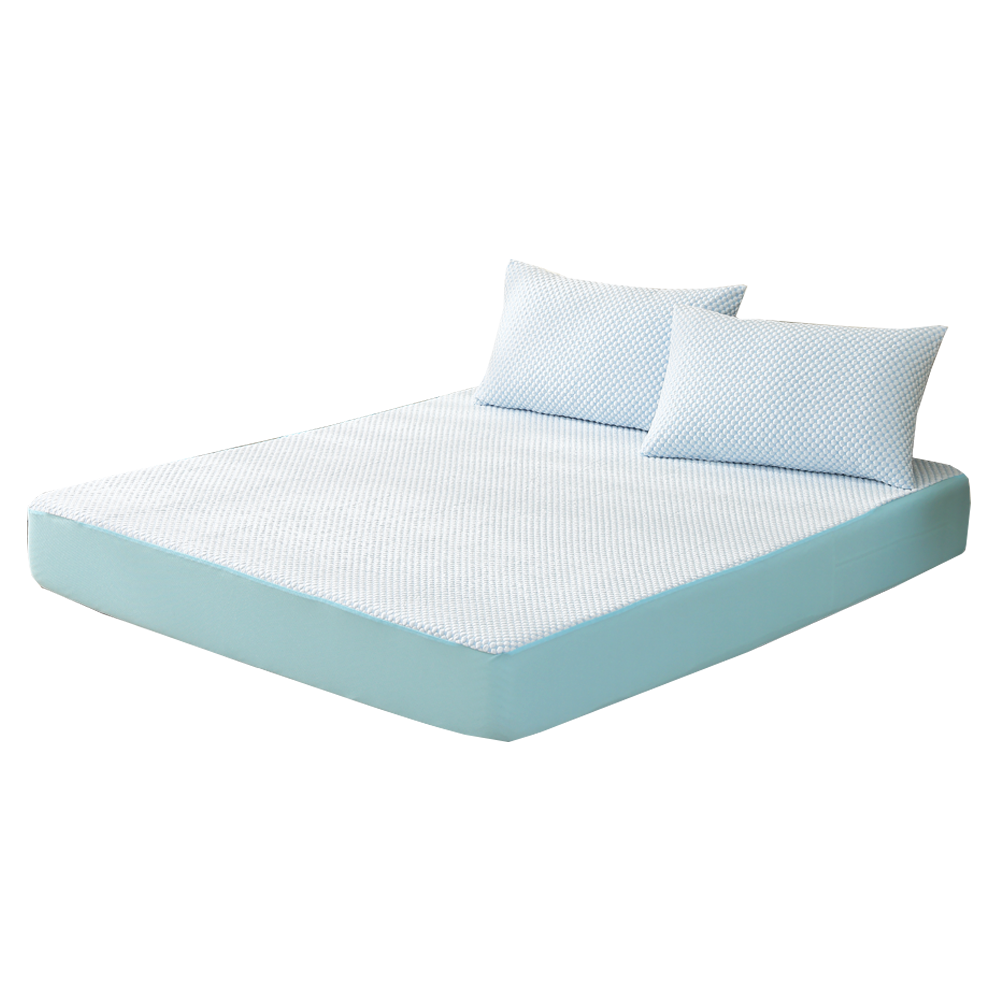 【藍貓Blue cat】極致涼感100%防水枕套 保潔墊