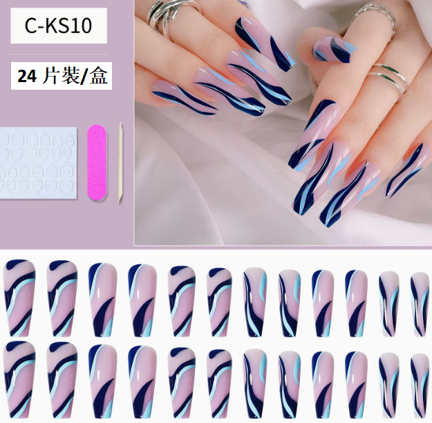 爆款美甲  穿戴甲C系列10#（24片裝/盒）