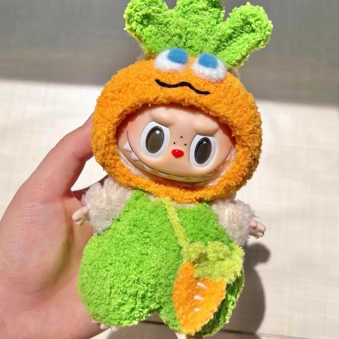 拉布布 LABUBU 心動馬卡龍 吊飾專用服裝 胡蘿蔔套裝 (無附吊飾)