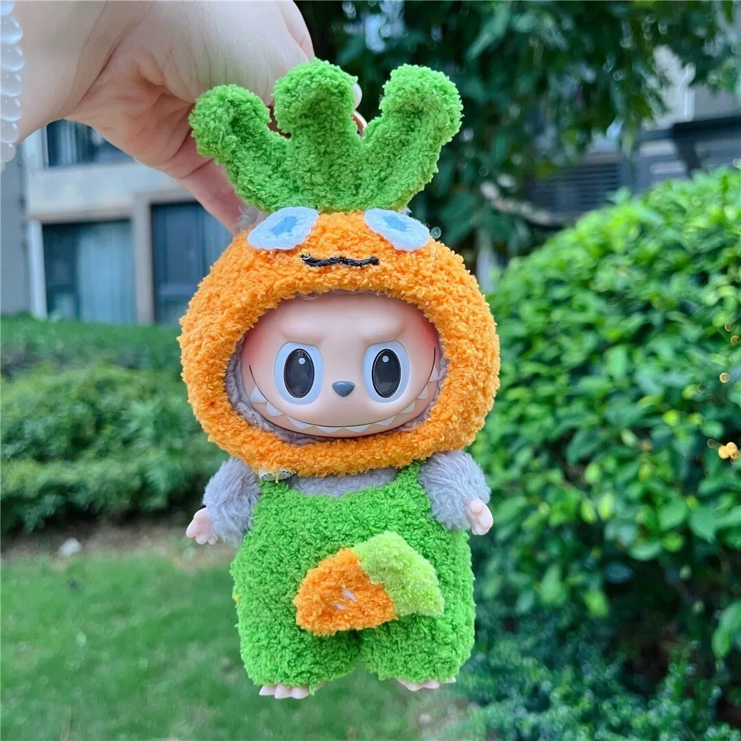 拉布布 LABUBU 心動馬卡龍 吊飾專用服裝 胡蘿蔔套裝 (無附吊飾)