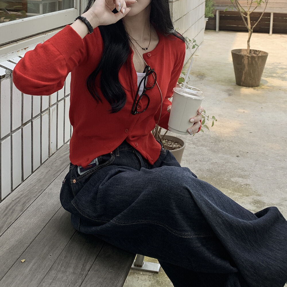 【優惠預訂】韓國BASIC圓領開胸外套（12色）