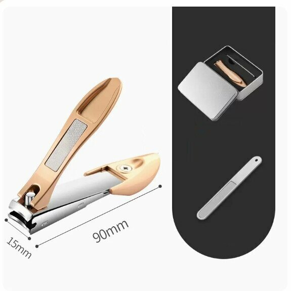 Popular portable nail clippers (gold anti-splash nail clippers)