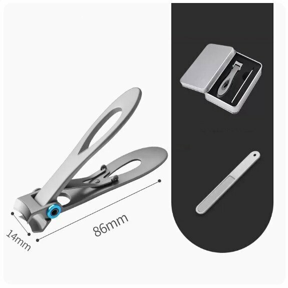 Popular portable nail clippers (silver large mouth nail clippers)