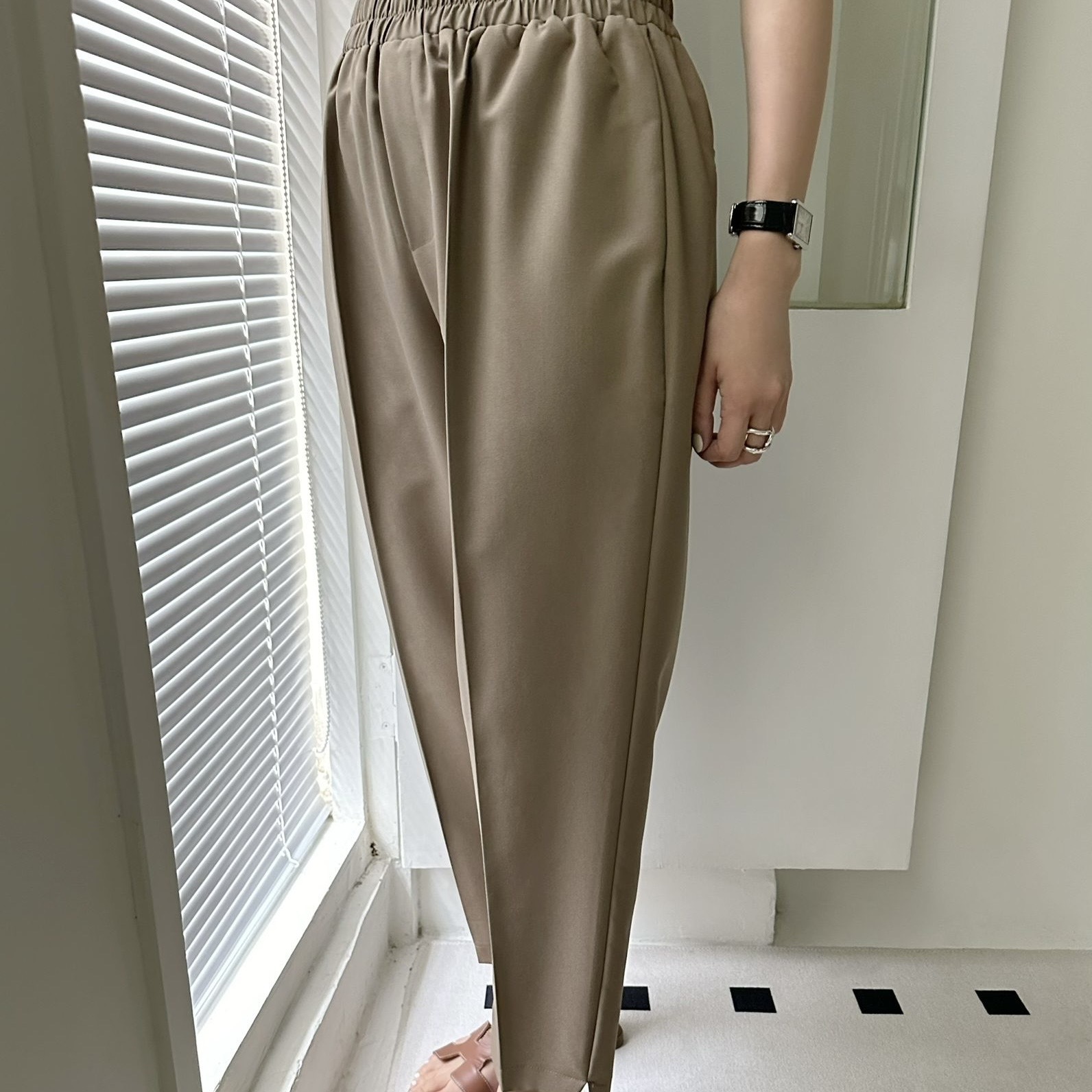 【BONNIE】9.23 全橡筋腰修腳西褲