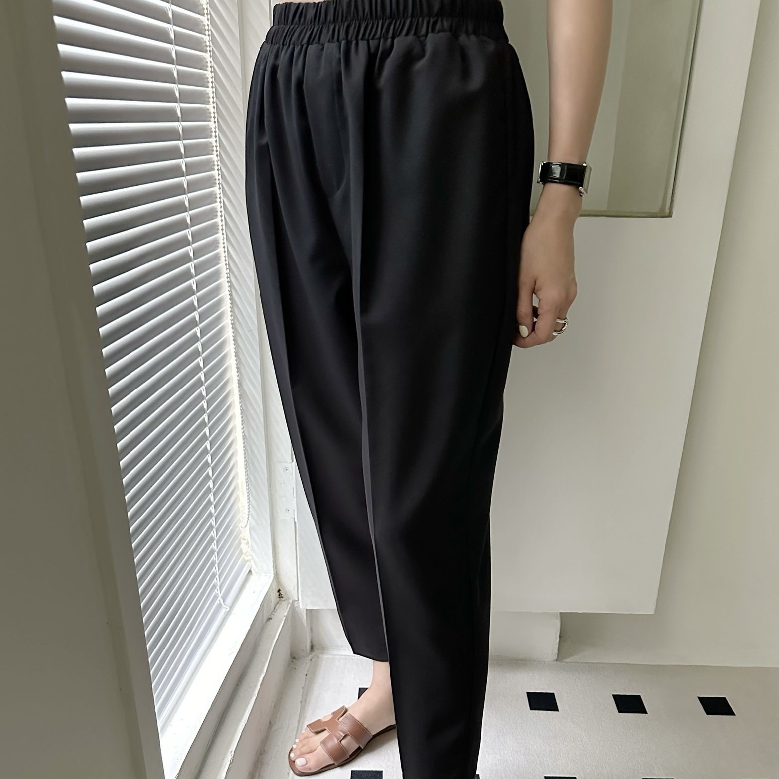 【BONNIE】9.23 全橡筋腰修腳西褲