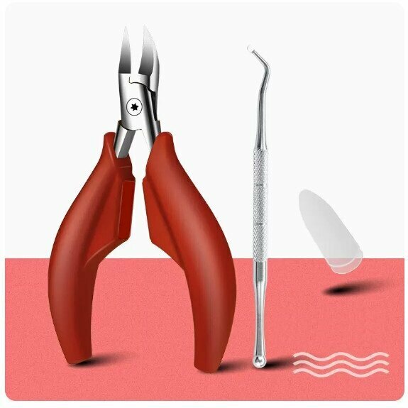 Popular eagle-beak nail clippers (magnet eagle-beak nail clippers red + nail picker)