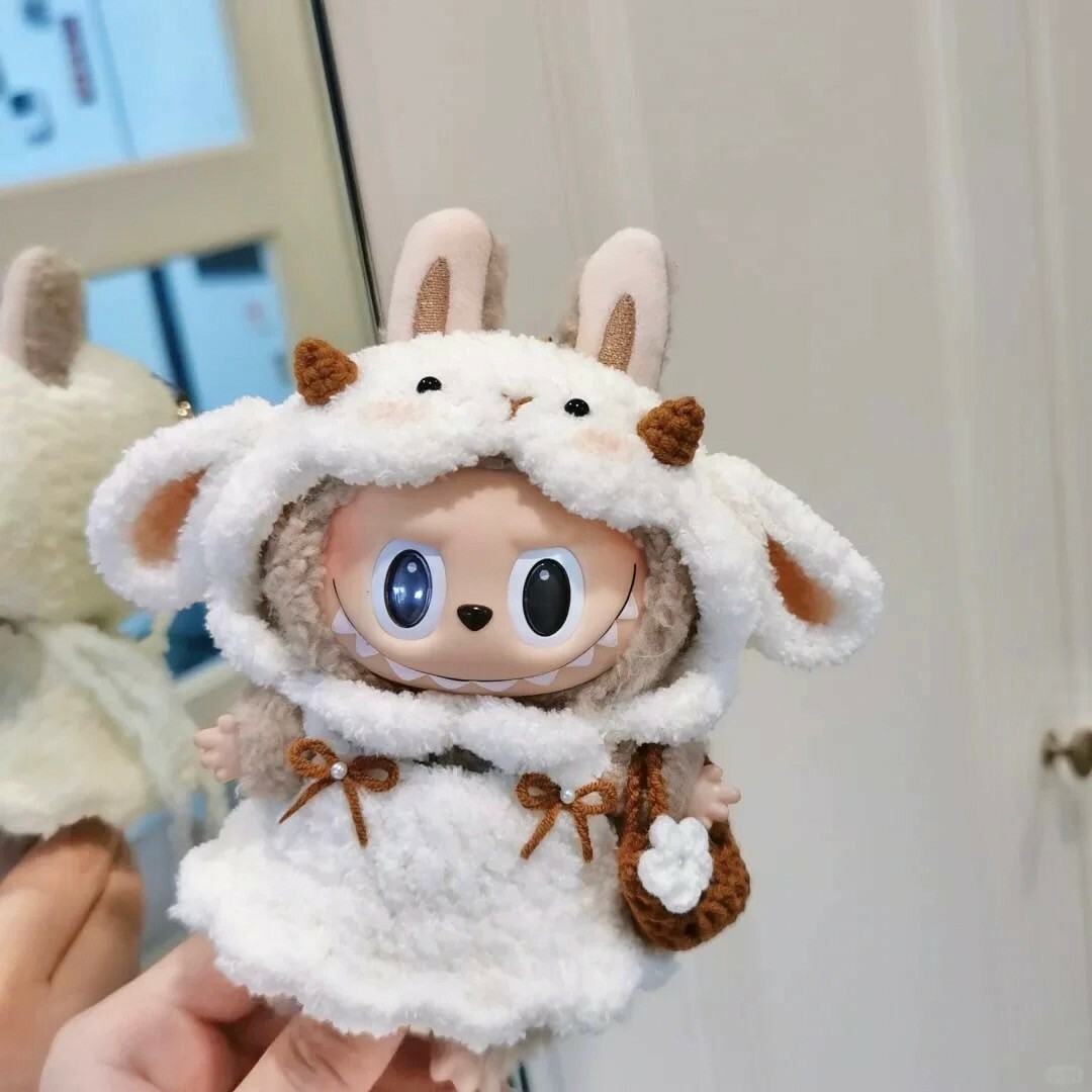 拉布布 LABUBU 心動馬卡龍 吊飾專用服裝 羊咩咩裙子套裝 (無附吊飾)