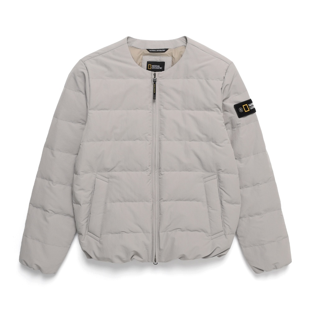 【NATIONAL GEOGRAPHIC】HOODED HERON DOWN JUMPER Unisex HERON Hooded Down Jacket - LICHEN KHAKI