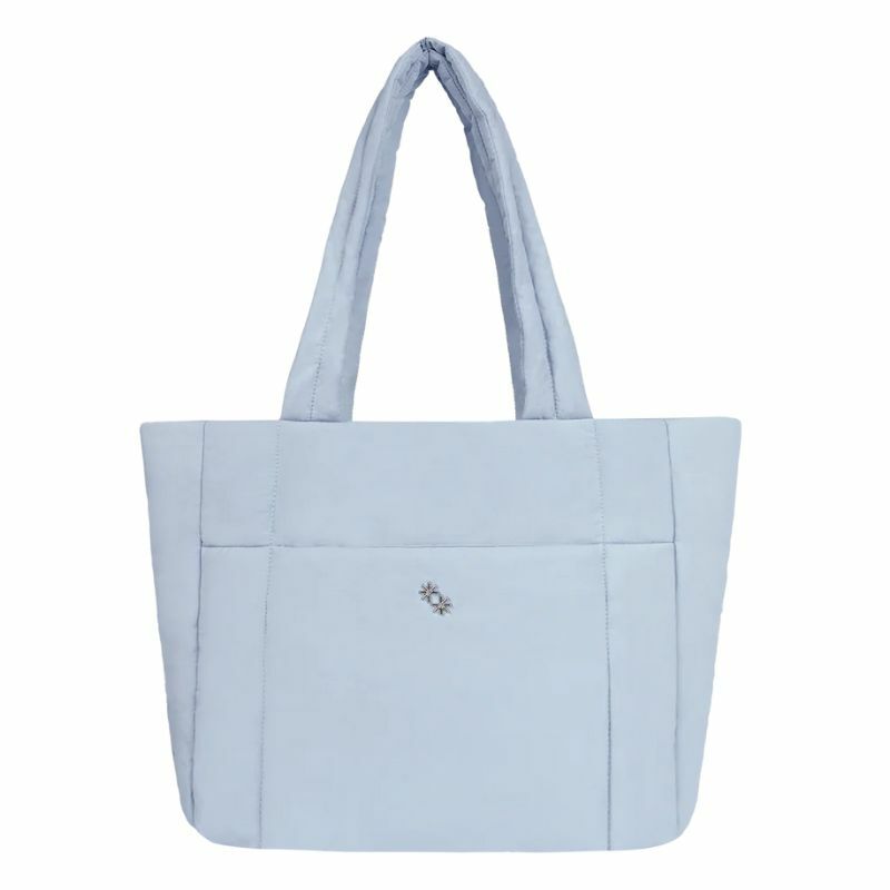 Puffer Shopper - 緞面冰川藍