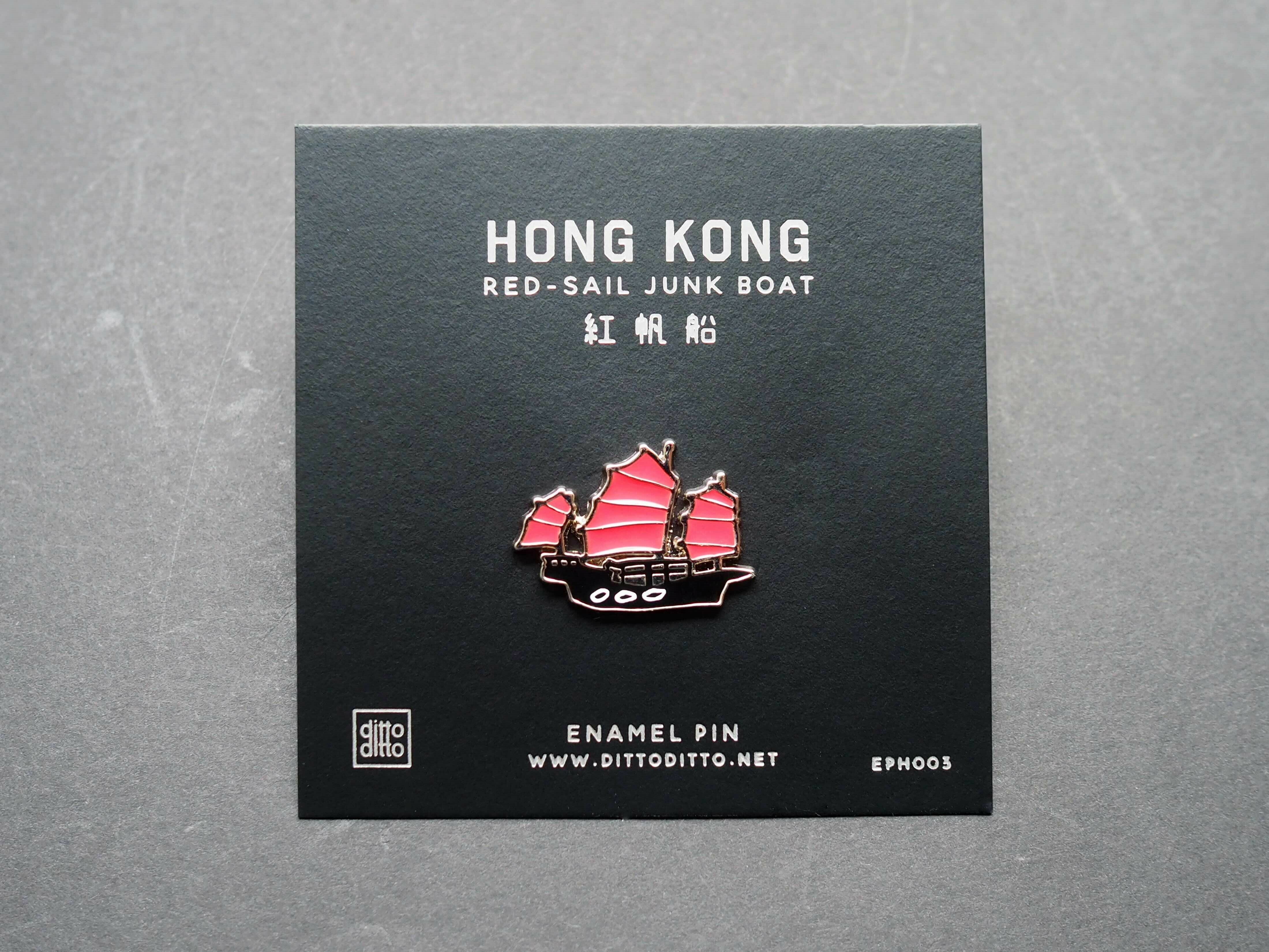 DITTO DITTO 紅帆船別針