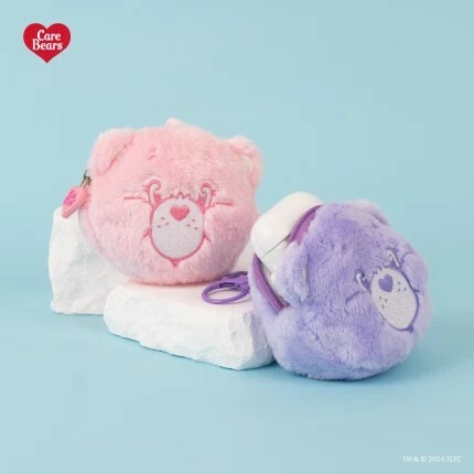 #現貨 Care Bears 彩虹熊 毛絨絨 耳機殼 零錢包 耳機保護套