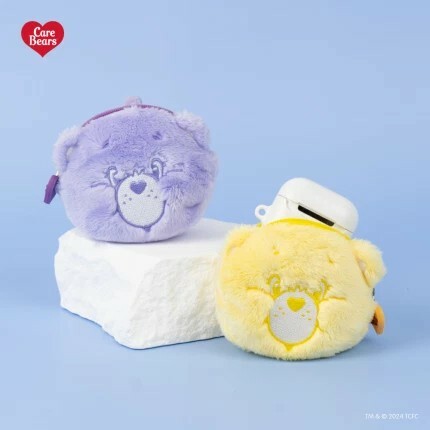 #現貨 Care Bears 彩虹熊 毛絨絨 耳機殼 零錢包 耳機保護套
