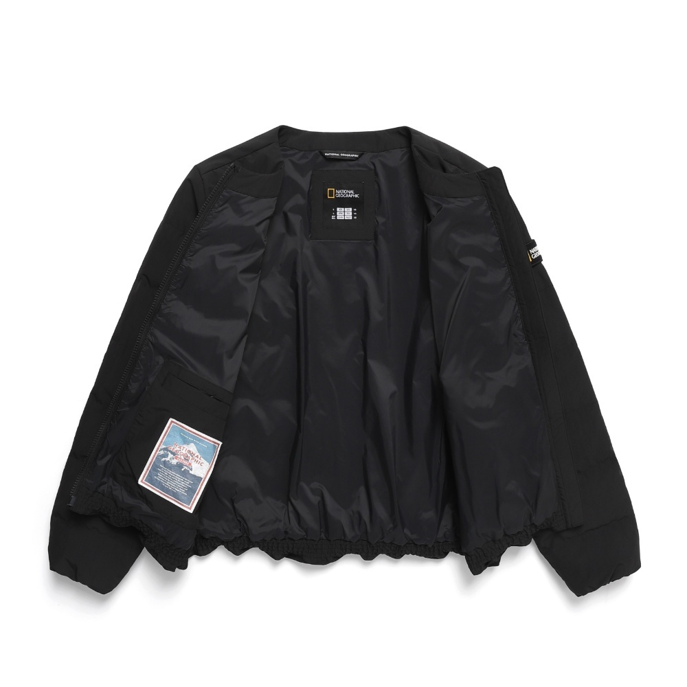 【NATIONAL GEOGRAPHIC】Heron U-neck 軽量 Down Jumper Women's HERON U Neck Light Down Jacket - CARBON BLACK