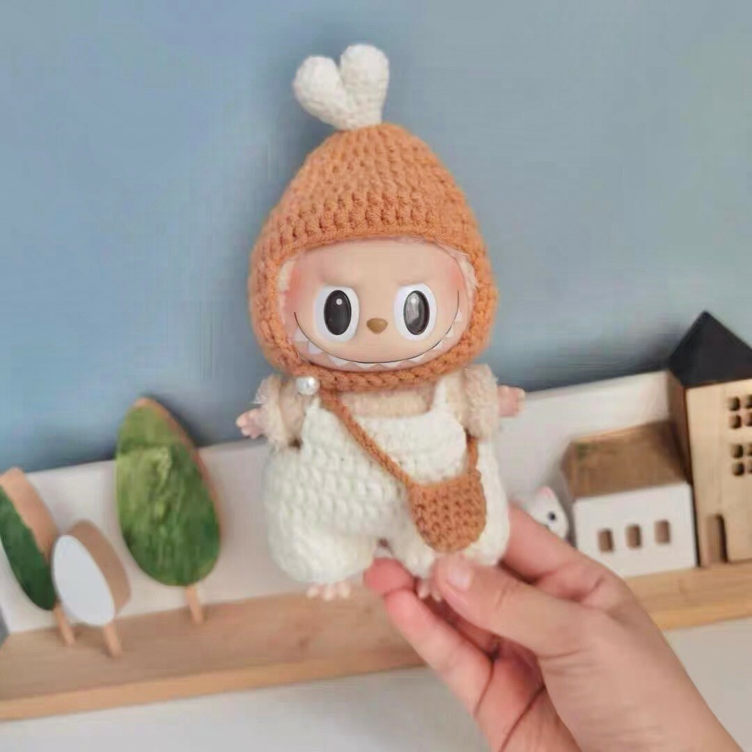 拉布布 LABUBU 心動馬卡龍 吊飾專用服裝 雞腿吊帶褲套裝 (無附吊飾)