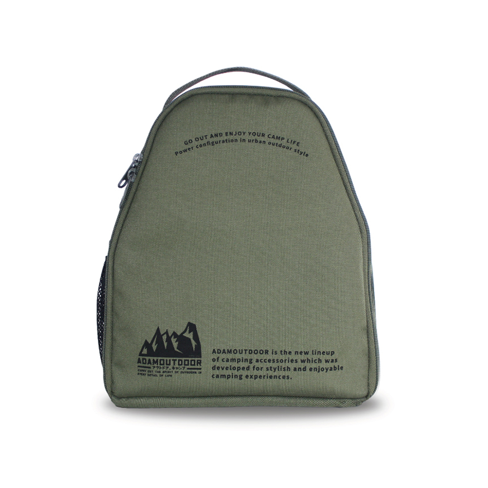 ADAMOUTDOOR｜多用途輪座式延長線收納包 綠色