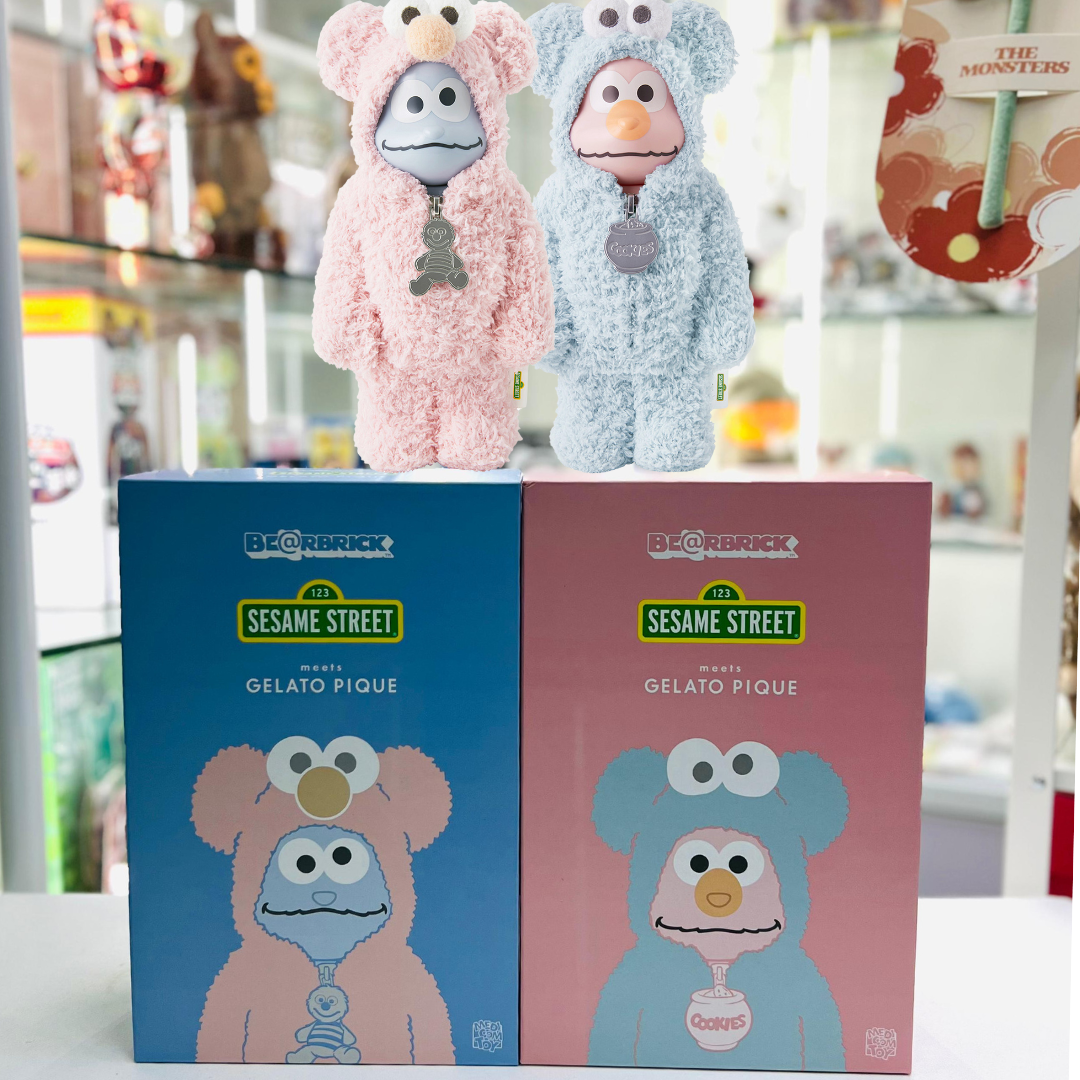 400% BE@RBRICK × SESAME STREET × GELATO PIQUE Elmo /Coo