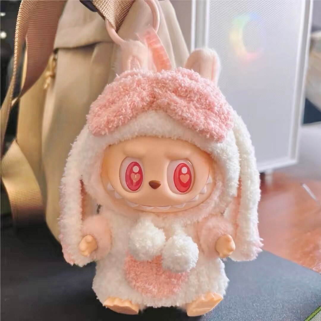 拉布布 LABUBU 坐坐派對 吊飾專用服裝 垂耳兔睡衣裝 (無附吊飾)