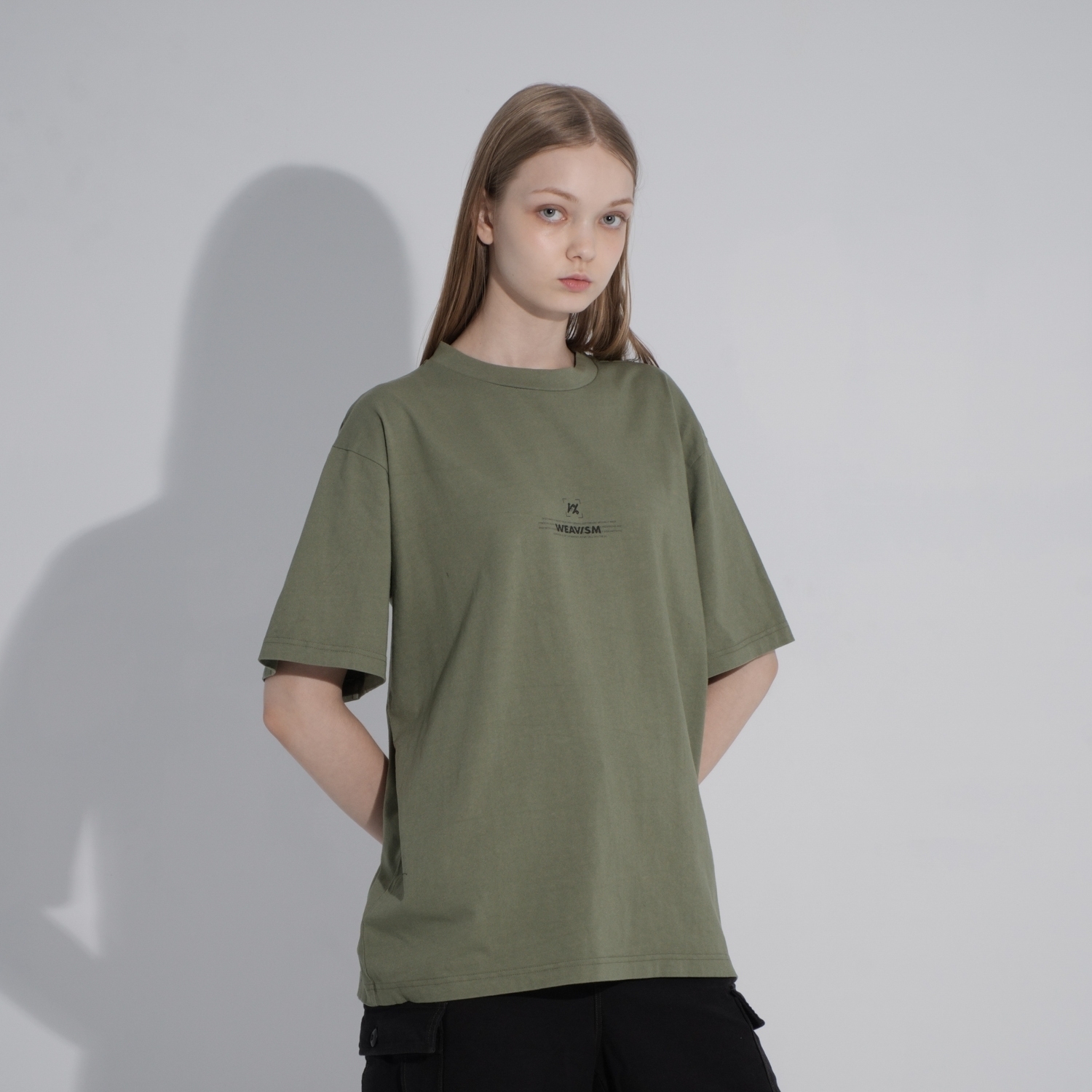 1%彈簧有機棉Tee-青草綠