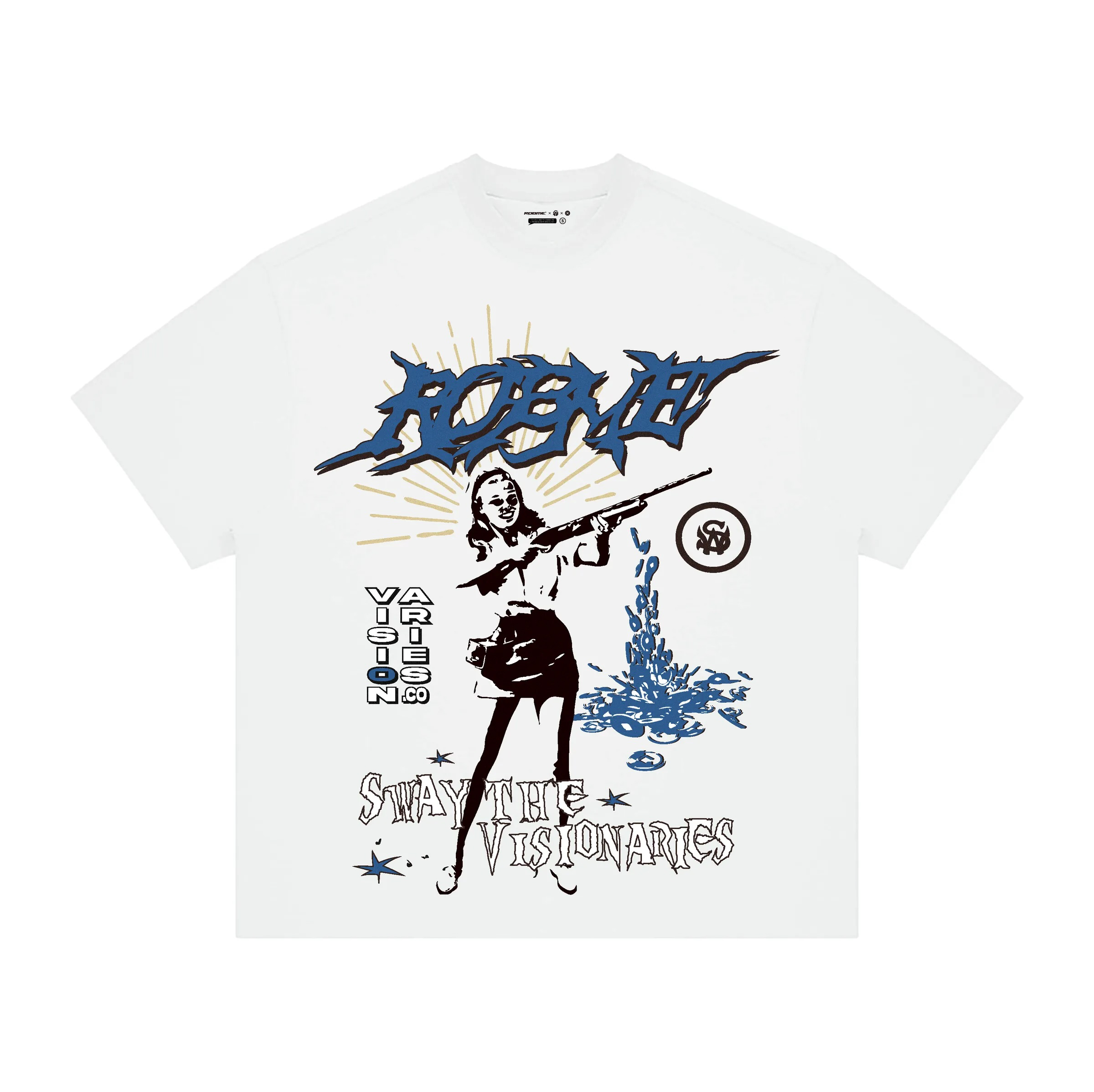 ROBME* x Sway the Don x Visionaries Tattoo Co. "SWAY THE VISIONARIES" TEE WHITE