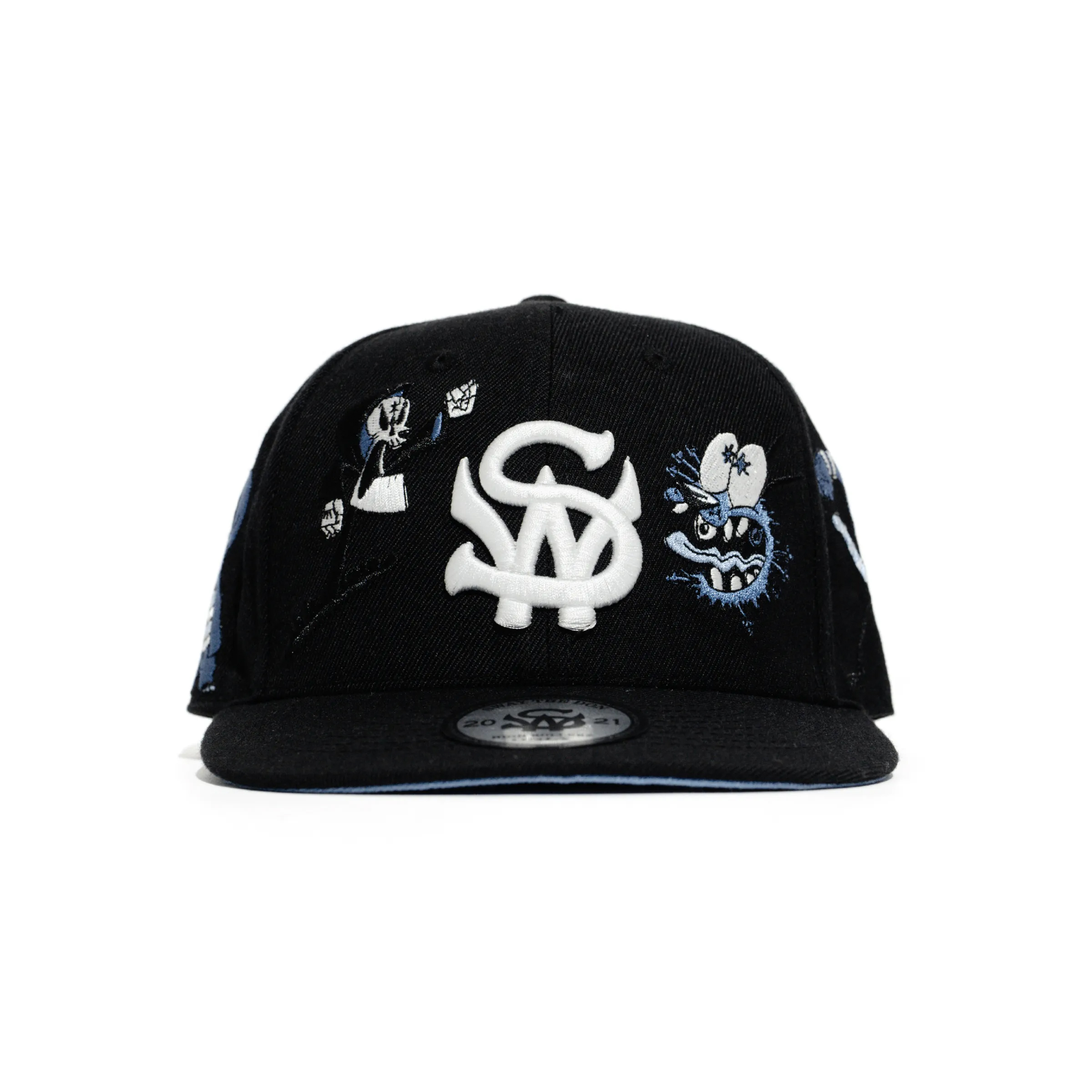 ROBME* x Sway the Don x Visionaries Tattoo Co. "BLUE NETWORK" FITTED CAP