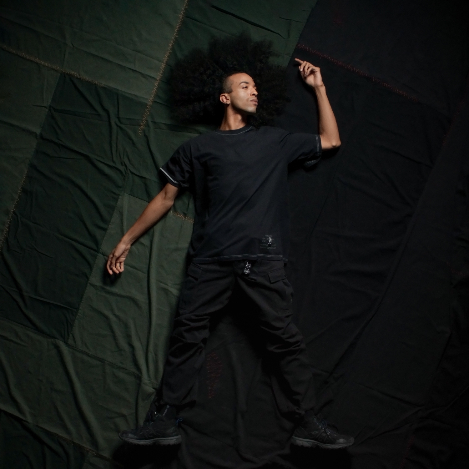 WEAVISM水印彈簧棉Tee-特種黑