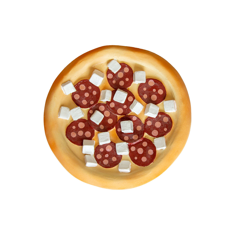 【 Lanco 】天然無毒橡膠玩具-義式臘腸披薩