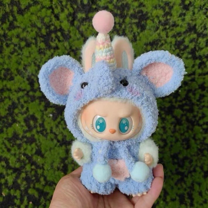 拉布布 LABUBU 坐坐派對 吊飾專用服裝 帽子大象套裝 (無附吊飾)